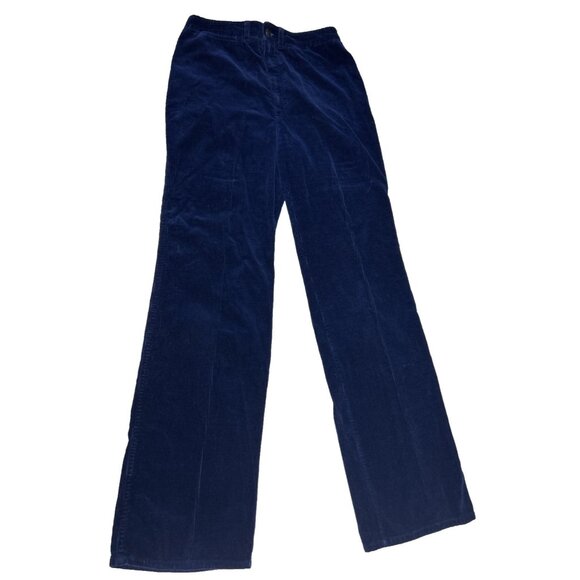 Vintage Sears 70's 80's Corduroy Pants Blue 28" Waist - Picture 1 of 6